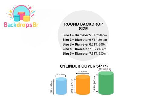 Kpop Demon Hunter Backdrop Cylinders Cover Round Backdrop Cover Photo Photography Background