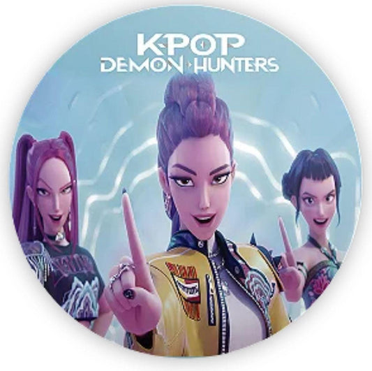 K-pop Cartoon Demon Hunter Kpop  Inspired Round Backdrop | Round Backdrop Cover | Photo Photography Background