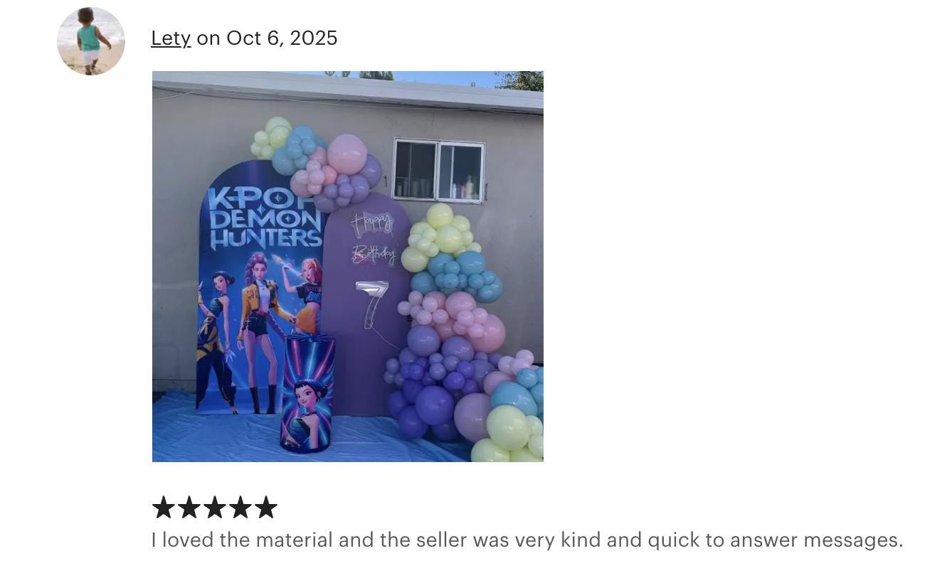 Kpop Demons Hunters Kpop Arch Backdrop Set  4 Pieces | Cylinder Covers for Birthday Party| Birthday girl| Kpop Birthday Decor