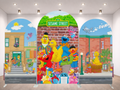 Sesame Street Arch Backdrop Cover 3 pieces