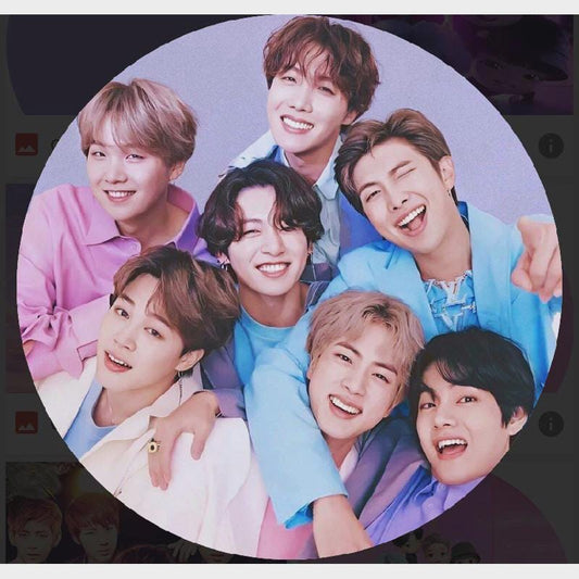 Kpop Boy Band Inspired  Cartoon Demon Hunter Kpop Round Backdrop | Round Backdrop Cover | Photo Photography Background