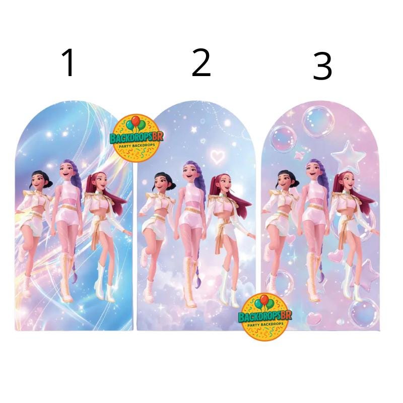 Kpop Arch Backdrop for Birthday Party| Arch Backdrop|Photo Backdrop