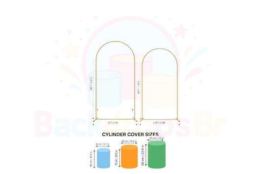 Kpop Demon Hunter Kpop Arch Backdrop Set  4 Pieces | Cylinder Covers for Birthday Party| Birthday girl