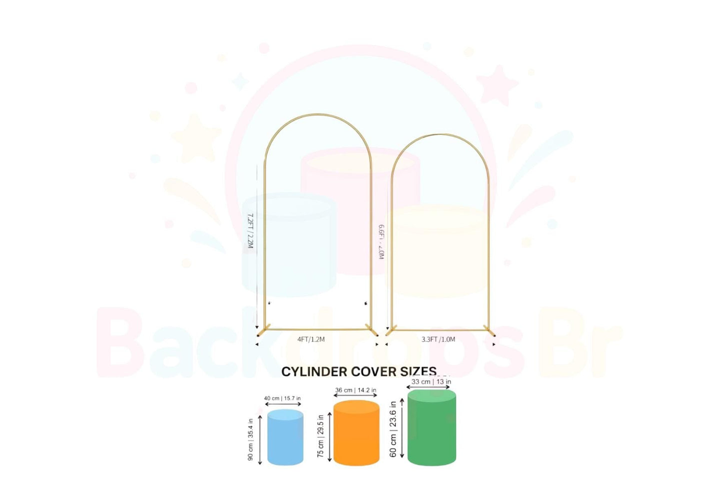 Kpop Demons Hunters Kpop Arch Backdrop Set  4 Pieces | Cylinder Covers for Birthday Party| Birthday girl| Kpop Birthday Decor