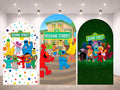 Sesame Street Arch Backdrop Cover 3 pieces