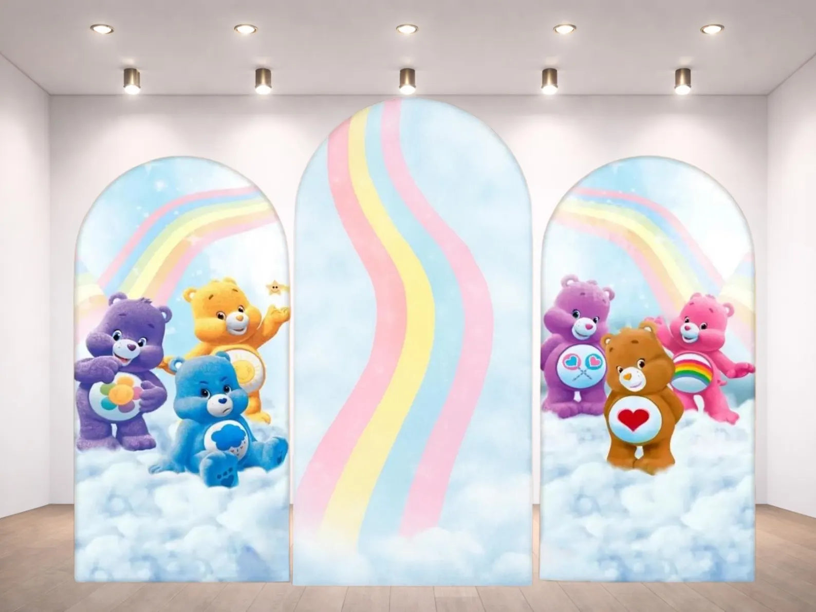 Care Bears Arch Backdrop Cover 3 pieces