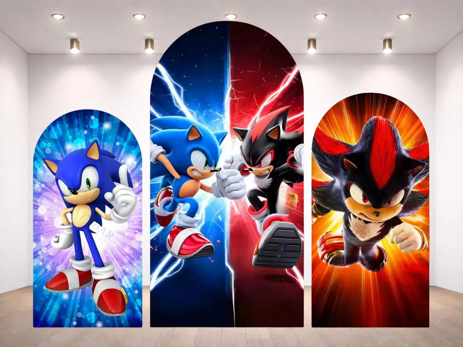 Sonic Arch Backdrop Cover Backdrop 3 pieces