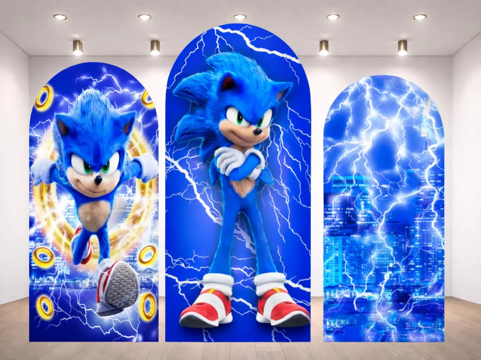 Sonic Arch Backdrop Cover 3 pieces
