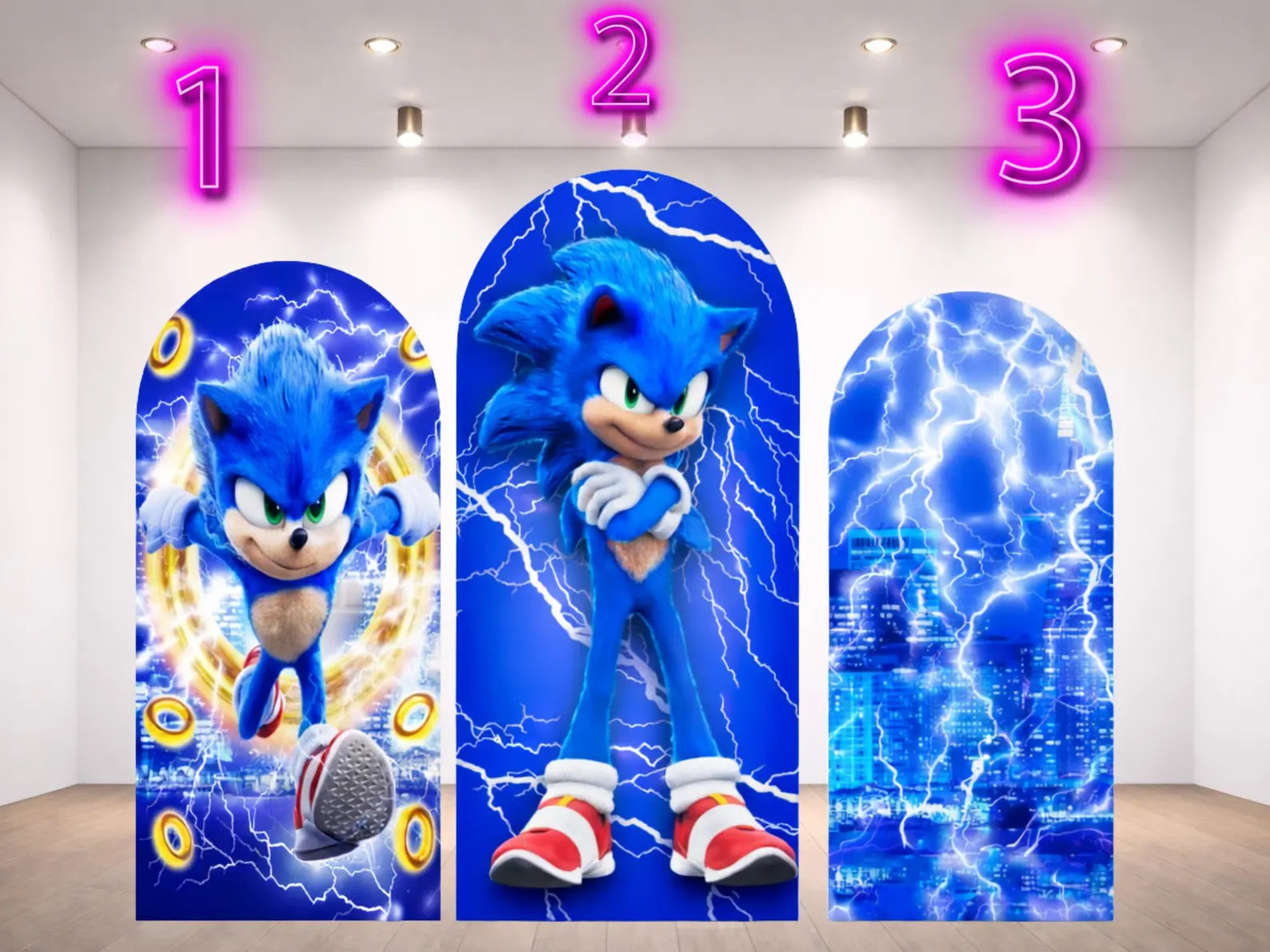 Sonic Arch Backdrop Cover 3 pieces