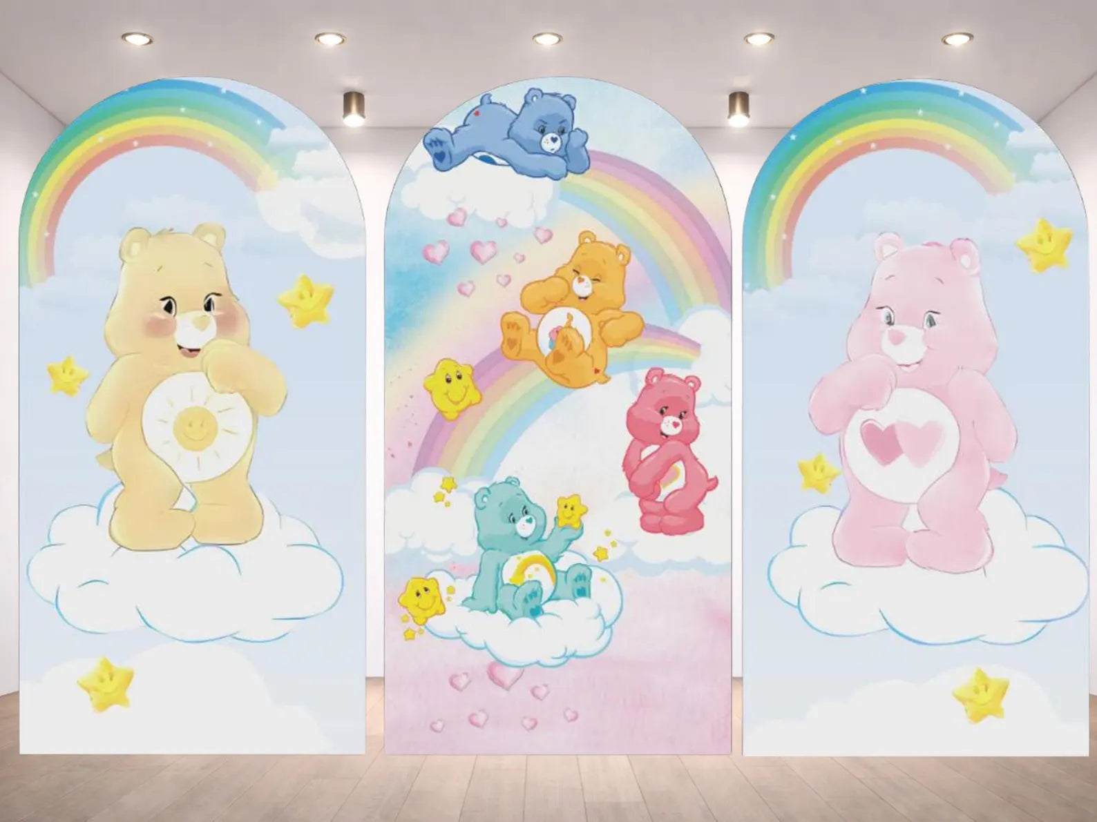 Care Bears Arch Backdrop Cover 3 pieces