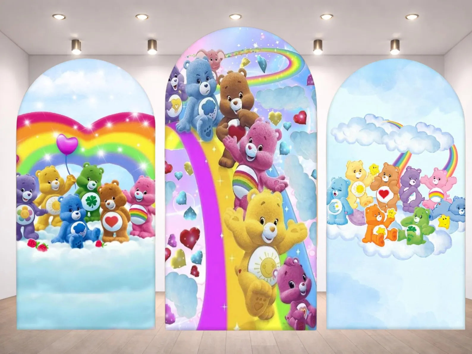Care Bears Arch Backdrop Cover 3 pieces