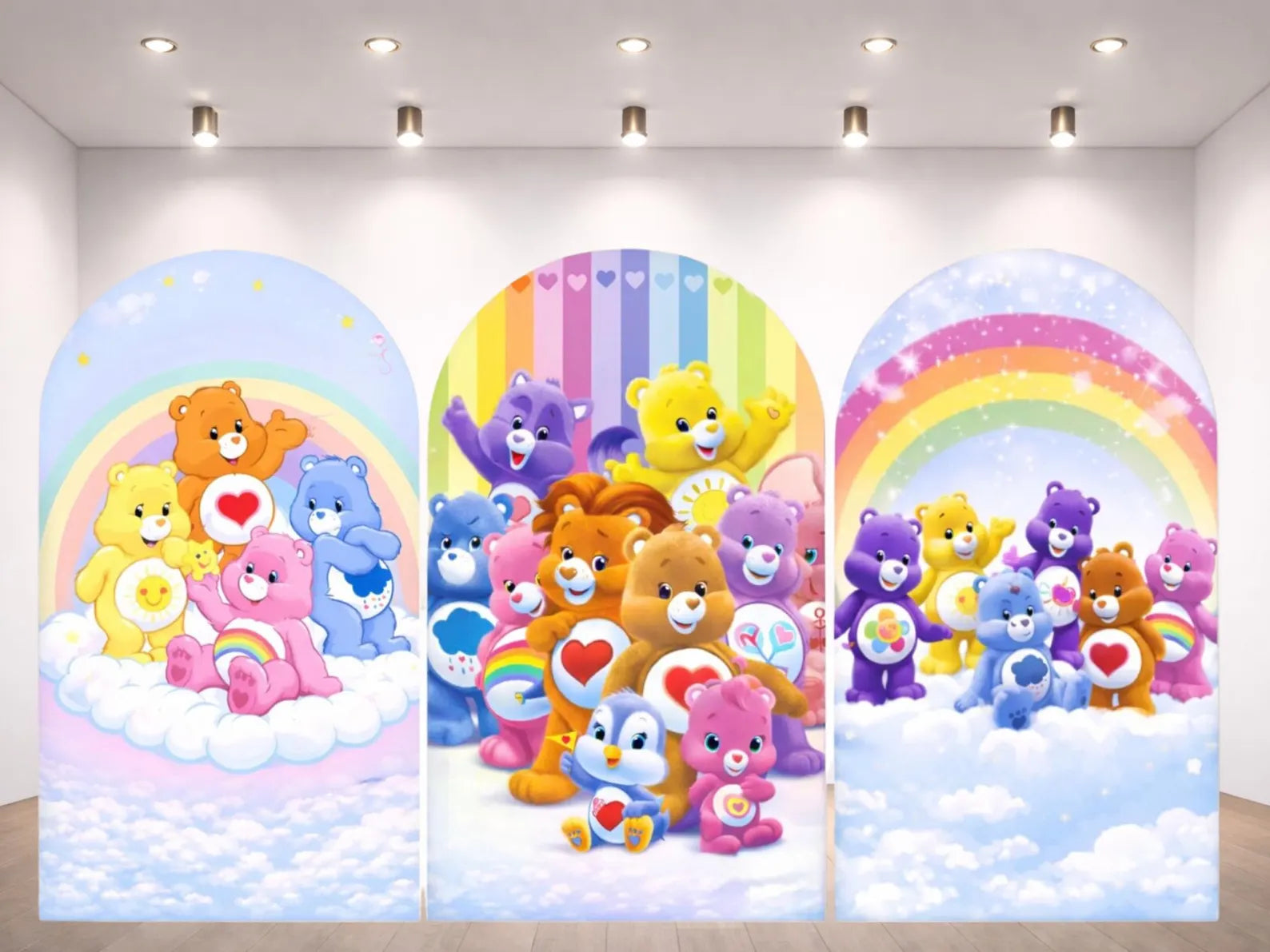 Care Bears Arch Backdrop Cover 3 pieces