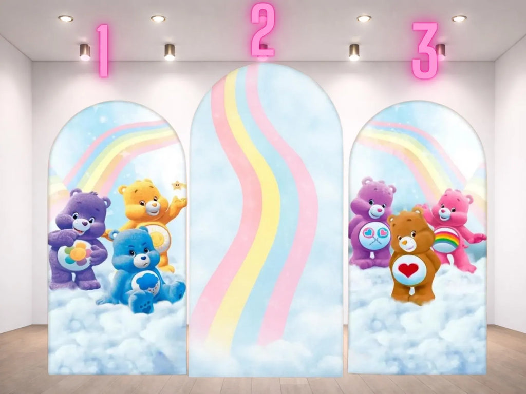 Care Bears Arch Backdrop Cover 3 pieces